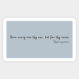 william shakespeare, literature, and drama designs quote Sticker